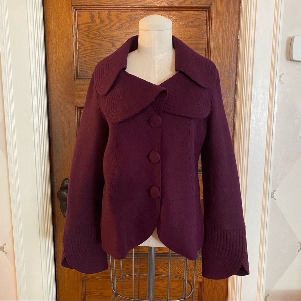 Alapaca Wool Sz Small Jacket Beyond Threads made in Peru